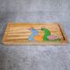 Handcrafted Mango Wood Bird Hand Painted Serving Tray